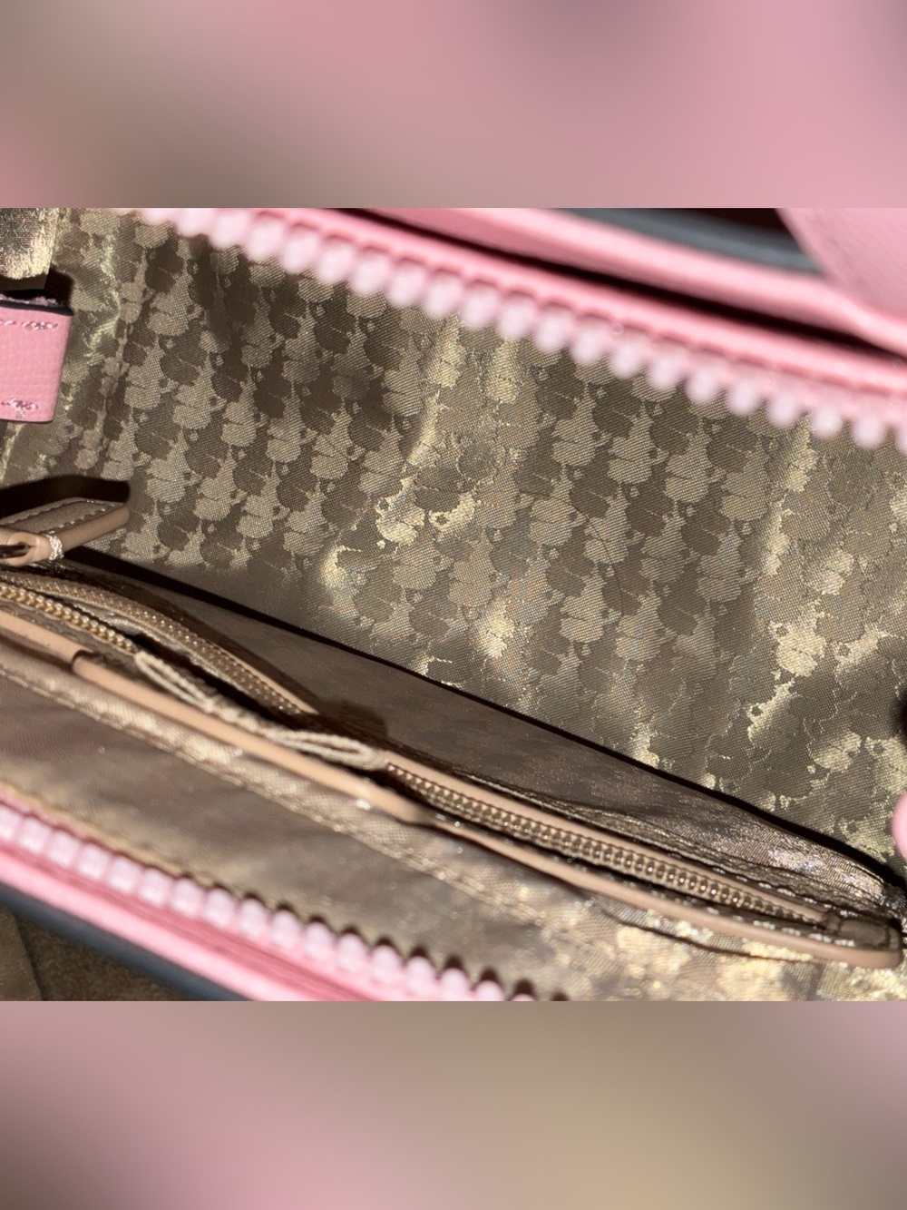 Karl Lagerfeld Paris Margot Blush Pink Tote Crossbody - Picture 10 of 14